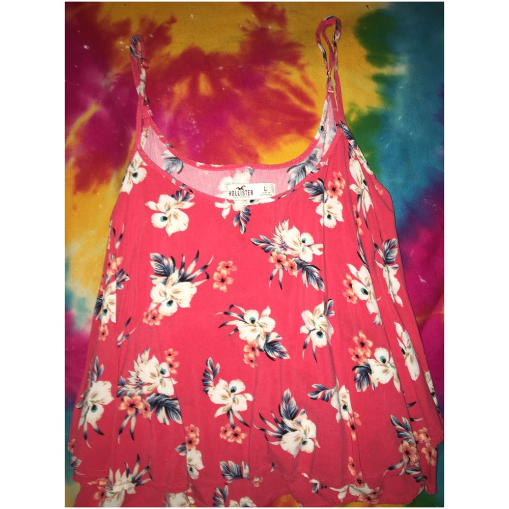 Bright pink tank top shirt from Holister!